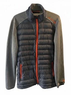 Free Country Men's Half Puffer Double Zip Lightweight Jacket Poly/Nylon